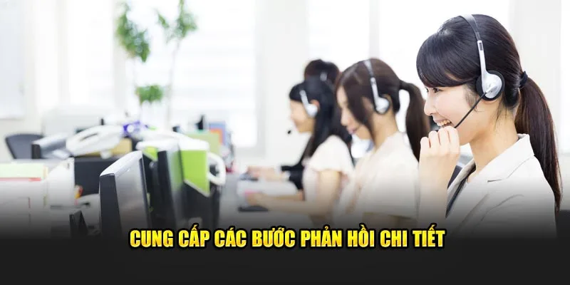 Các bước phản hồi chi tiết khi liên hệ PG88